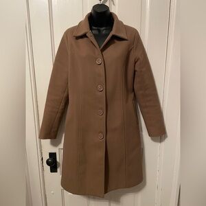 Camel Pea Coat Trench